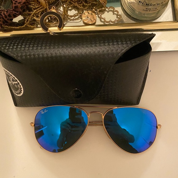 AUTHENTIC 58MM RAY BAN AVIATOR - Picture 1 of 8